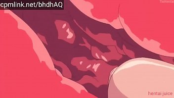 Hentai online com novinha peituda chupando e ganhando pica e leite na xoxota